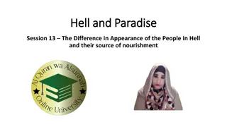 The Difference in People of Hell and Paradise