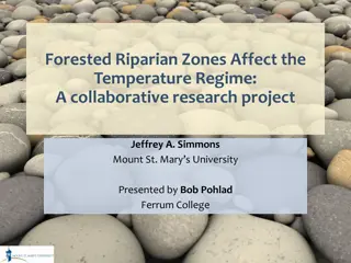 Forested Riparian Zones Influence Temperature Regime