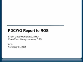 PDCWG Report Overview & Notes