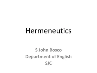 Understanding Hermeneutics in Philosophy and Theology