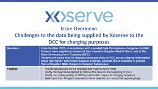 Addressing Challenges in Supplying Data for DCC Charging