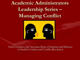Conflict Resolution Strategies in Academic Settings