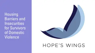Challenges Faced by Domestic Violence Survivors in Securing Housing