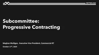 Subcommittee Progressive Contracting Challenges & Objectives