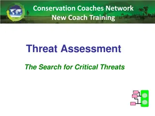 Conservation Coaches Network Training for Threat Assessment