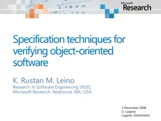 Verifying Object-Oriented Software Techniques