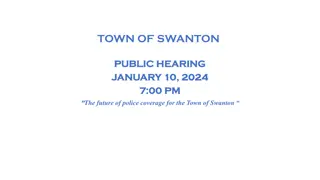 Future of Police Coverage in Town of Swanton