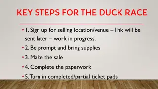 Steps for Successful Duck Race Sales