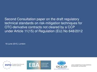 Regulatory Standards on Risk Mitigation Techniques for OTC Derivatives