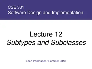 Understanding Subtyping in Software Design