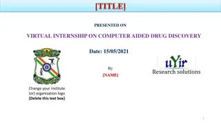 Computer-Aided Drug Discovery Internship