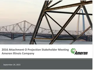 Stakeholder Meeting 2016 Projection Review
