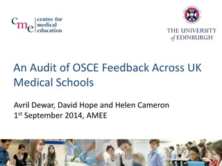 Audit of OSCE Feedback in UK Medical Schools