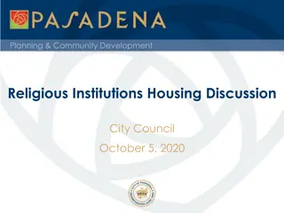 City Council Discussion on Planning & Community Development Issues
