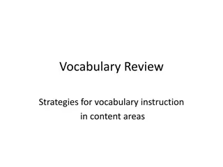 Effective Vocabulary Instruction and Review Strategies