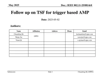 IEEE 802.11-25/0814r0 Follow-up on Trigger-Based AMP