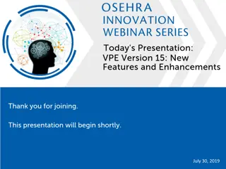 Innovation Webinar VPE Features and Enhancements