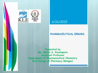 Understanding Pharmaceutical Errors