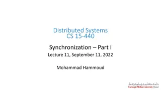 Distributed Systems Synchronization Overview