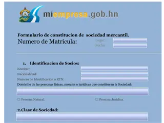 Mercantile Society Constitution Form