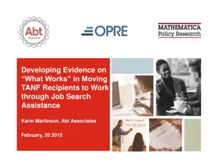 Effective Strategies for TANF Recipients' Job Search