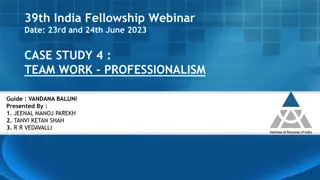 Case Study on Actuarial Teamwork and Professionalism