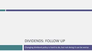 Analyzing Dividend Policy Framework
