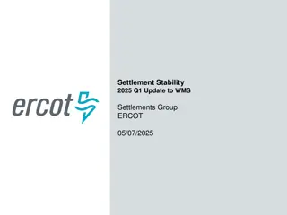 Settlement Stability 2025 Q1 Update & Metrics Overview
