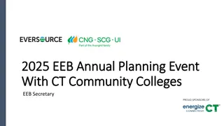 Collaboration Between EEB and CT Community Colleges for 2025 Annual Planning