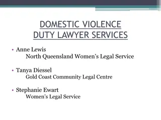 Duty Lawyer Services for Domestic Violence Cases