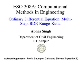 Computational Methods in Engineering: ODE Solutions
