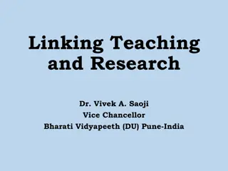 Linking Teaching and Research: Enhancing Higher Education