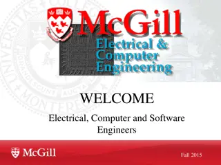 McGill University Electrical, Computer, and Software Engineering Department Overview