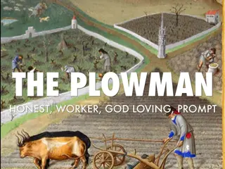 Portrait of the Plowman Character in Chaucer's Canterbury Tales