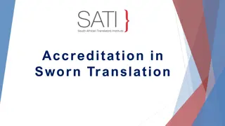 Sworn Translation Accreditation Process