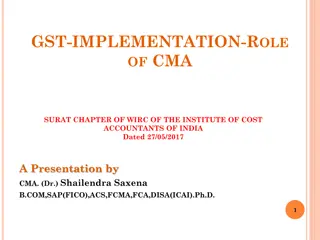 Understanding the Role of CMA Surat Chapter in GST Implementation