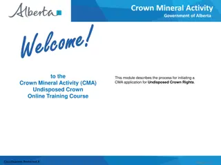 Alberta Crown Mineral Activity Application Process