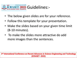 Recent Advances in Science Engineering Technology 2025