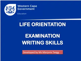 Mastering Writing Skills for Life Orientation Exam