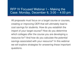 Strategies for Developing Cost-Saving OER in Higher Education