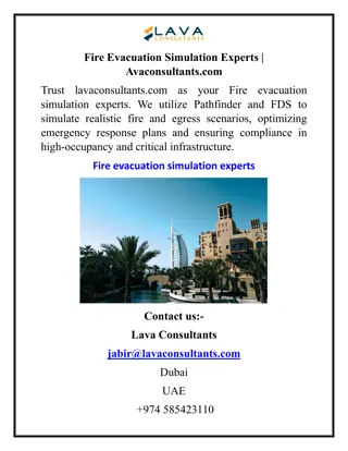 Fire Evacuation Simulation Experts  Avaconsultants.com