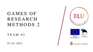 Digital Learning Games Research Methods Project