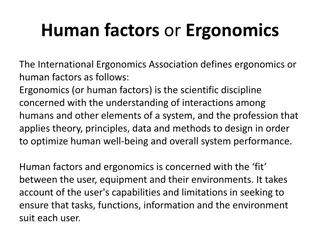 Understanding Human Factors and Ergonomics