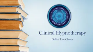 Clinical Hypnotherapy Online Live Classes