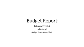 February Budget Report Overview