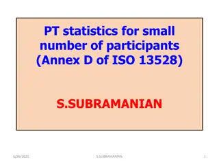 Robust Estimators for PT Scheme Analysis