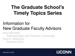 Effective Graduate Student Advising at UConn