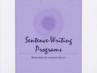 Enhancing Writing Skills through Empirically Validated Programs