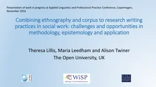 Combining Ethnography and Corpus: Researching Writing Practices in Social Work