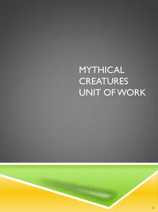 Exciting Mythical Creatures Unit of Work